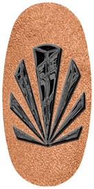 DASOV 602 BK SH CP Black Sunburst Shimmer Copper Background